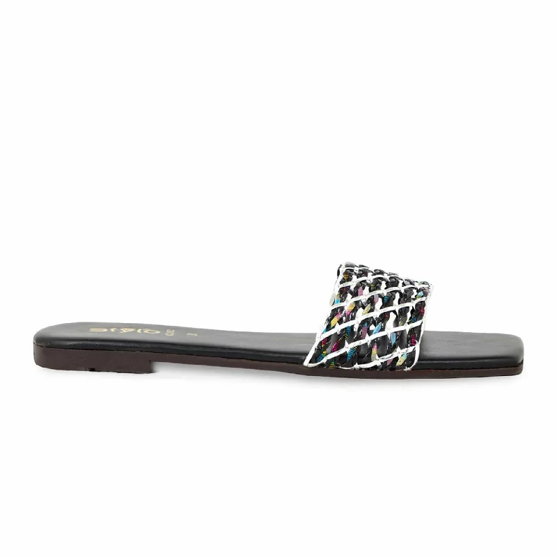 Men's slippers with a pointed toe for a stylish appearance Black Casual Slipper CL1922 Men's slippers with a pointed toe for a stylish appearance Black Casual Slipper CL1922