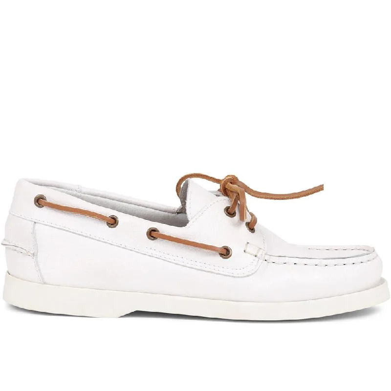 Men's casual shoes with a metallic trim Patrizia Leather Boat Shoes - PATRIZIA / 322 369 Men's casual shoes with a metallic trim Patrizia Leather Boat Shoes - PATRIZIA / 322 369