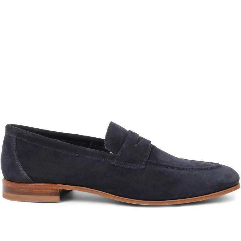 Navy Suede
