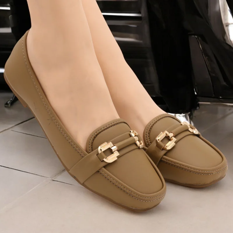 Leather men's slippers with a mule style M0513 flat pump