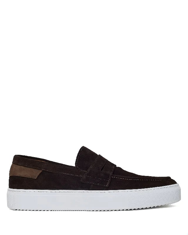 Men's loafers with a moc - toe design Men's loafers with a moc - toe design Ollie Suede Dark Brown Men's loafers with a moc - toe design Men's loafers with a moc - toe design Ollie Suede Dark Brown