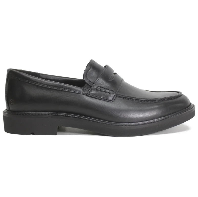 Men's casual shoes with a geometric pattern Ecco Metropole Leather Men's Loafer Shoes Men's casual shoes with a geometric pattern Ecco Metropole Leather Men's Loafer Shoes