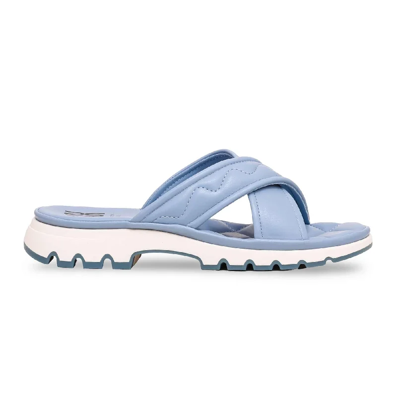Men's slippers with a stretchy side panel for a better fit Blue Formal Slipper PU0356 Men's slippers with a stretchy side panel for a better fit Blue Formal Slipper PU0356