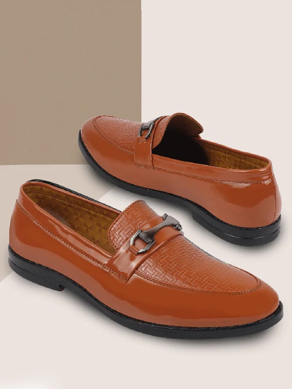 Men's casual sneakers with a mesh upper Men Tan Patent Leather Party/Formal Horsebit Slip On Shoes with Textured Details Men's casual sneakers with a mesh upper Men Tan Patent Leather Party/Formal Horsebit Slip On Shoes with Textured Details