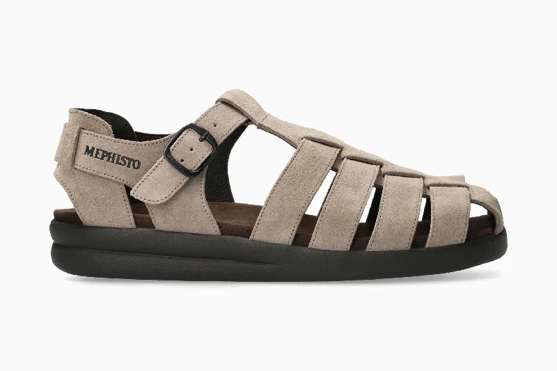 Men's sandals with a stretchy strap for a better fit Men's sandals with a stretchy strap for a better fit Sam - Warm Grey Men's sandals with a stretchy strap for a better fit Men's sandals with a stretchy strap for a better fit Sam - Warm Grey