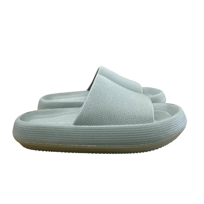 Men's sandals with a padded heel Men's sandals with a padded heel Sandals Flats By J Slides In Green, Size:10