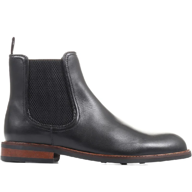 Men's casual shoes with a geometric pattern Eastbourne Leather Chelsea Boots - EASTBOURNE / 322 611 Men's casual shoes with a geometric pattern Eastbourne Leather Chelsea Boots - EASTBOURNE / 322 611