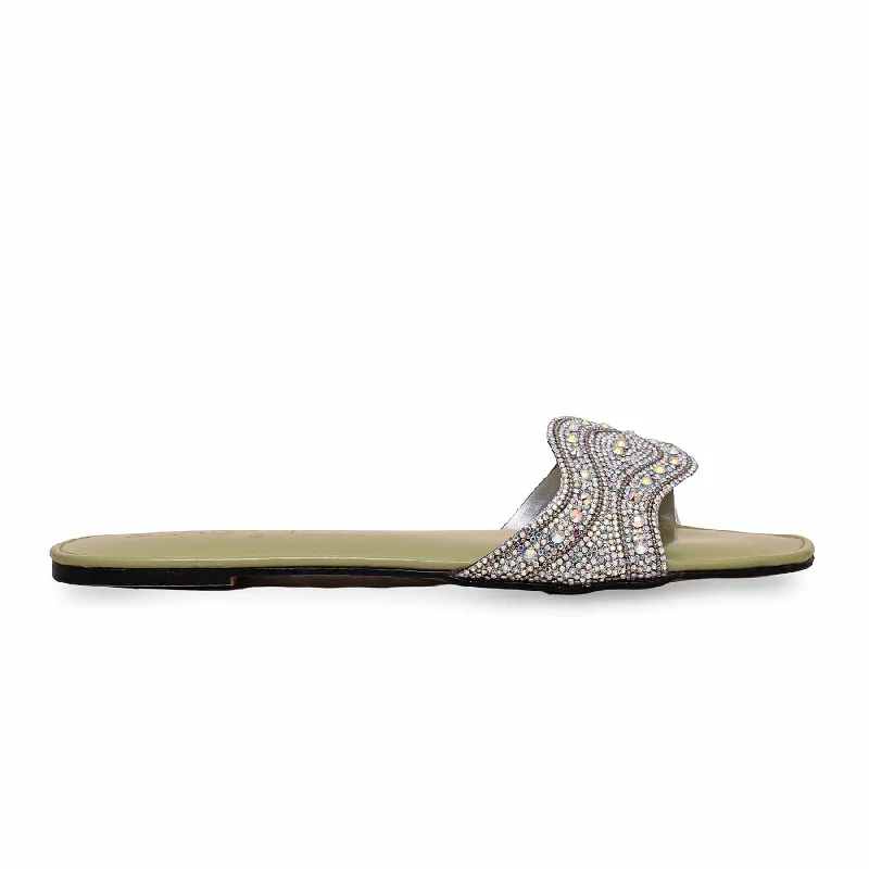 Men's slippers with a shock - absorbing midsole PISTAGREEN Fancy Slipper FN7798