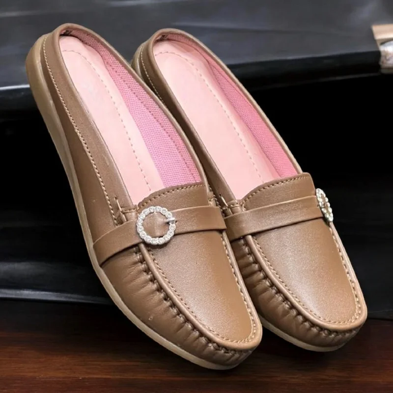 Men's slippers with a shock - absorbing midsole M0415 open back