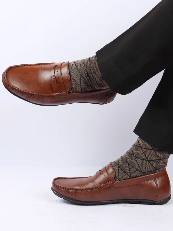 Men's casual shoes with a soft insole for cushioning Men Tan Slip On Hand Stitched Driving Loafers Casual Shoes Men's casual shoes with a soft insole for cushioning Men Tan Slip On Hand Stitched Driving Loafers Casual Shoes