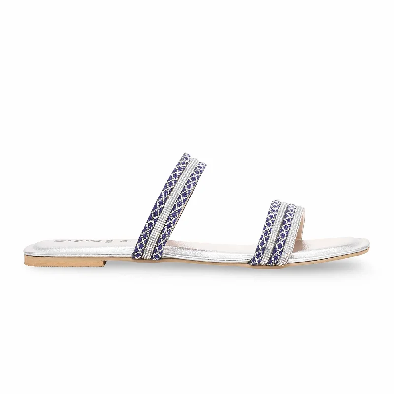 Men's slippers with a shock - absorbing midsole Silver Fancy Slipper FN7824