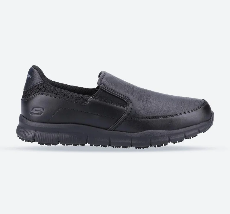 Men's casual shoes with a thick sole for added height Men's Wide Fit Skechers Sk77236EC Nampa Annod Occupational Trainers Men's casual shoes with a thick sole for added height Men's Wide Fit Skechers Sk77236EC Nampa Annod Occupational Trainers