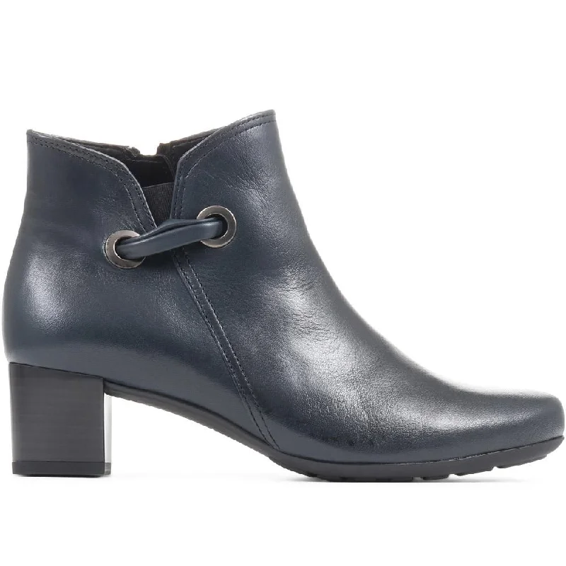 Men's casual shoes with a floral print for a unique style Keegan Heeled Leather Ankle Boots - GAB36544 / 323 038 Men's casual shoes with a floral print for a unique style Keegan Heeled Leather Ankle Boots - GAB36544 / 323 038