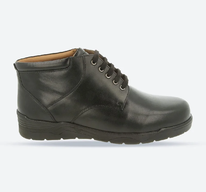 Men's casual shoes with a logo patch on the tongue Mens Wide Fit Douglas Walking Ankle Boots Men's casual shoes with a logo patch on the tongue Mens Wide Fit Douglas Walking Ankle Boots
