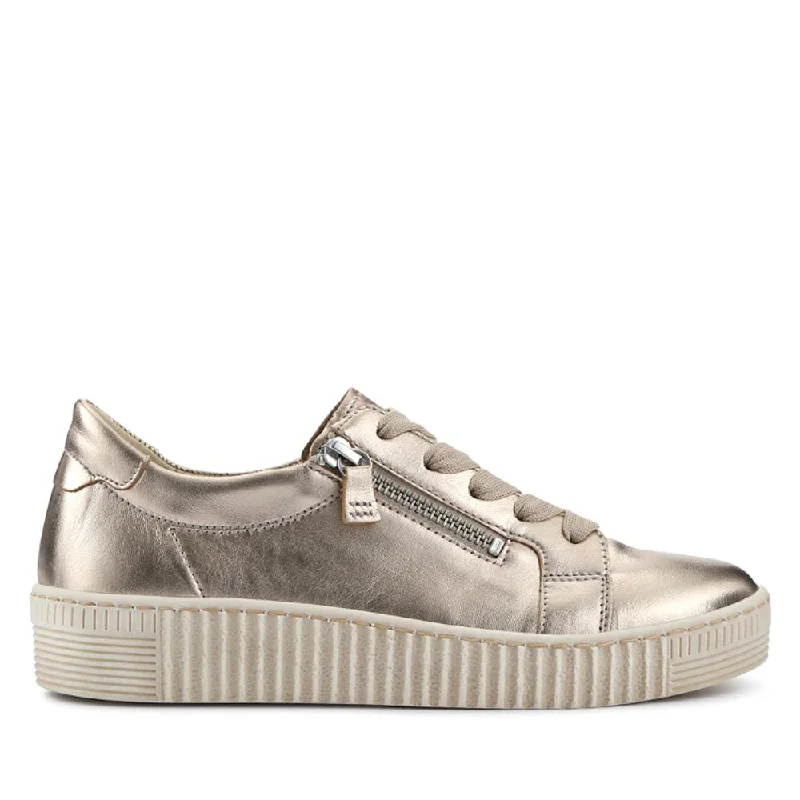 Men's casual shoes with a metallic trim Dual Zip Flatform Trainers - GAB31501 / 317 499 Men's casual shoes with a metallic trim Dual Zip Flatform Trainers - GAB31501 / 317 499