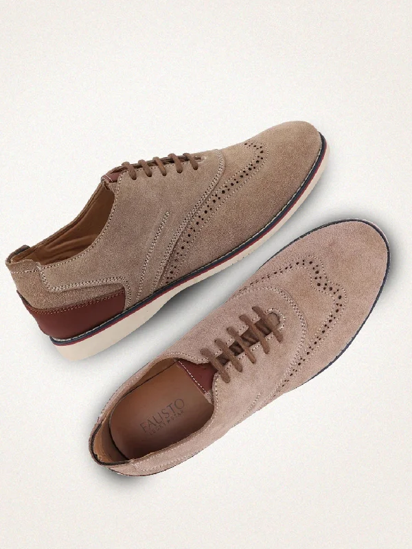 Men's casual shoes with a sporty look and feel Men Cheeku Suede Leather Oxford Casual Shoes Men's casual shoes with a sporty look and feel Men Cheeku Suede Leather Oxford Casual Shoes