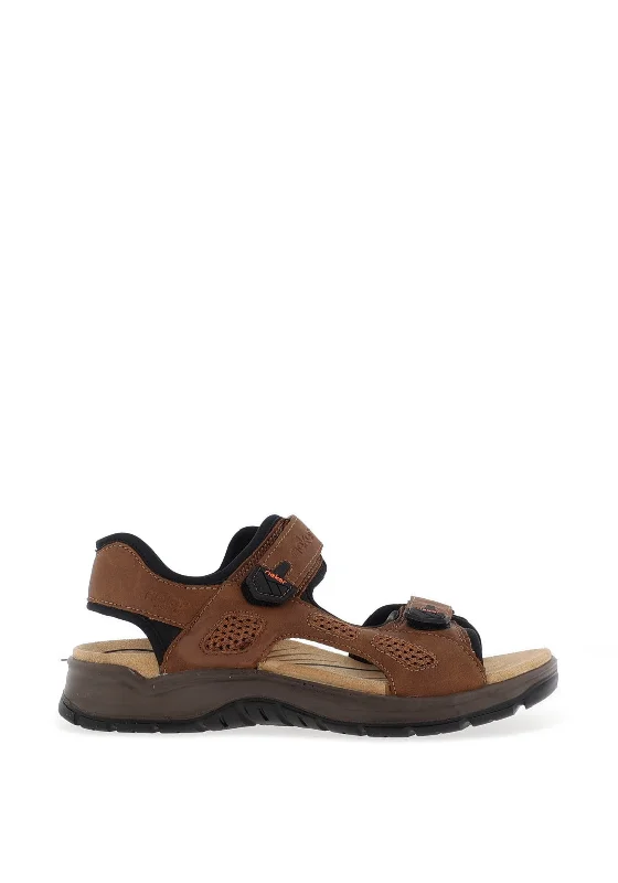 Men's casual shoes with a sporty look and feel Rieker Men’s Trekking Sandals, Brown