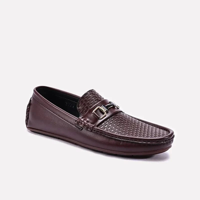 Men's loafers with a moc - toe design Men's loafers with a moc - toe design Mens Textured Loafers Brown 0130821 Men's loafers with a moc - toe design Men's loafers with a moc - toe design Mens Textured Loafers Brown 0130821