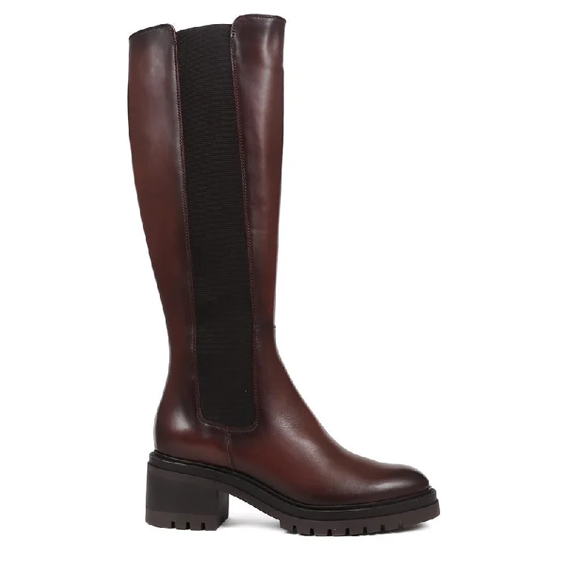 Men's casual shoes with a low - profile design Domenica Leather Knee Length Boots - DOMENICA / 324 253 Men's casual shoes with a low - profile design Domenica Leather Knee Length Boots - DOMENICA / 324 253