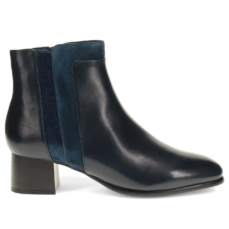 Men's casual shoes with a sporty look and feel Leather Block Heel Ankle Boots - SINO40510 / 326 263 Men's casual shoes with a sporty look and feel Leather Block Heel Ankle Boots - SINO40510 / 326 263