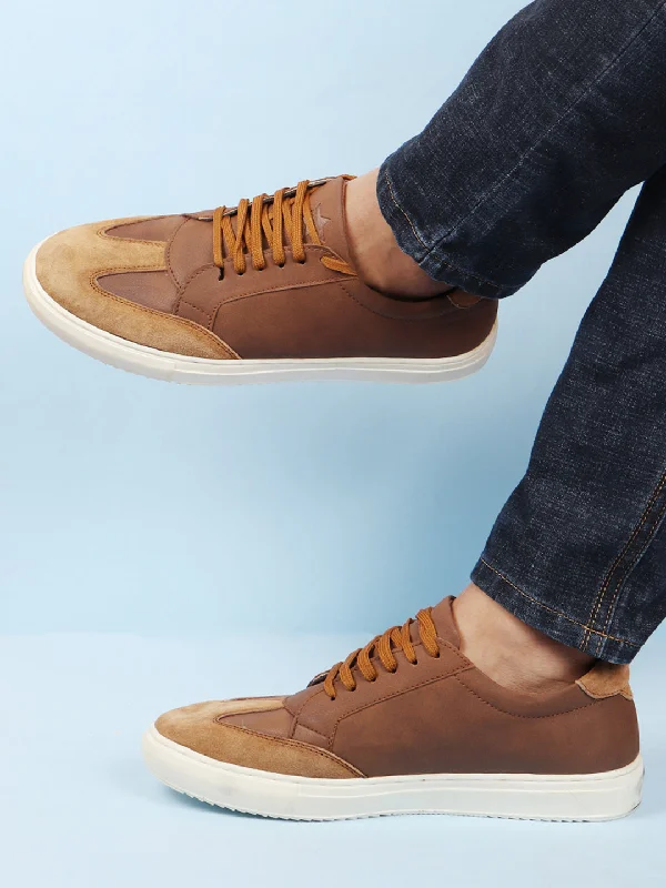 Men's casual shoes with a low - profile design Men Tan Lace-Up Low Top Classic Sneakers Casual Shoes Men's casual shoes with a low - profile design Men Tan Lace-Up Low Top Classic Sneakers Casual Shoes