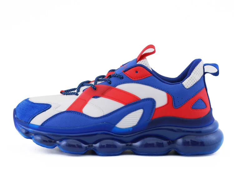Men's casual shoes with a thick sole for added height Eclipse Royal/Red/White