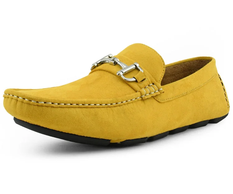 Men's casual sneakers with a mesh upper Walken Mustard