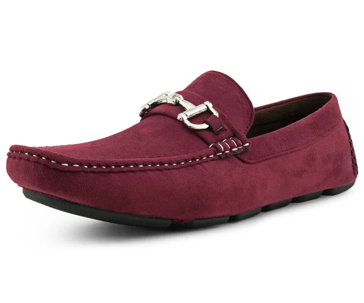 Men's casual shoes with a logo patch on the tongue Walken Burgundy