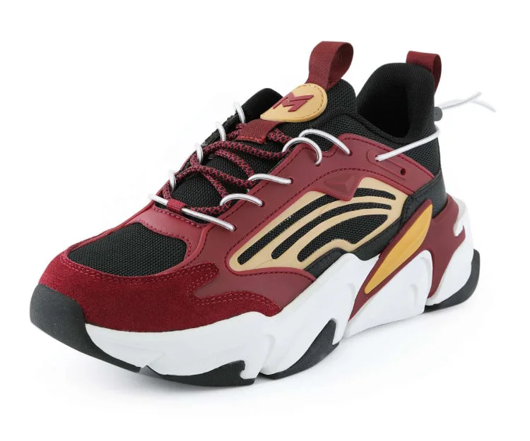 Men's casual shoes with a logo patch on the tongue Power Burgundy