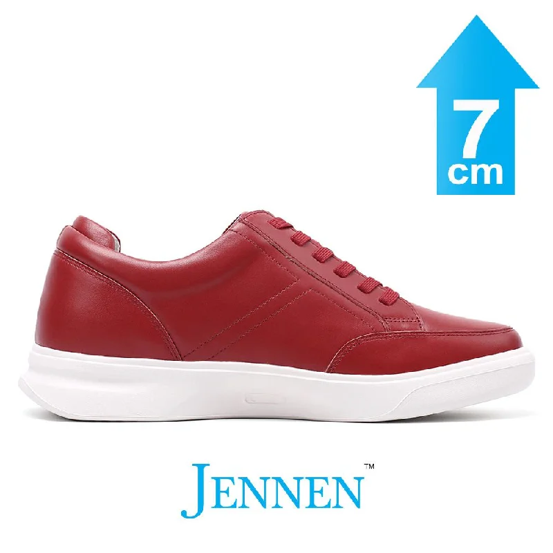 Men's casual shoes with a padded heel for comfort Mr. Federer 7cm | 2.8 inches Red Trendy Height Lifting Sneakers Men's casual shoes with a padded heel for comfort Mr. Federer 7cm | 2.8 inches Red Trendy Height Lifting Sneakers