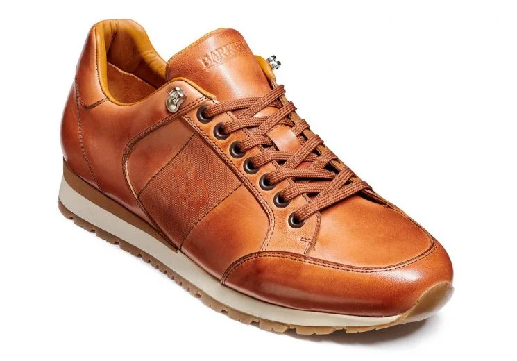 Men's casual shoes with a soft insole for cushioning Barker Seb Sneakers - Antique rosewood Calf