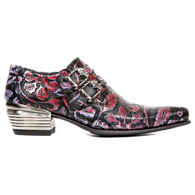 Men's formal shoes with a leather sole and heel Men's formal shoes with a leather sole and heel 7960-s6 Embossed Steel Buckle Shoes Men's formal shoes with a leather sole and heel Men's formal shoes with a leather sole and heel 7960-s6 Embossed Steel Buckle Shoes