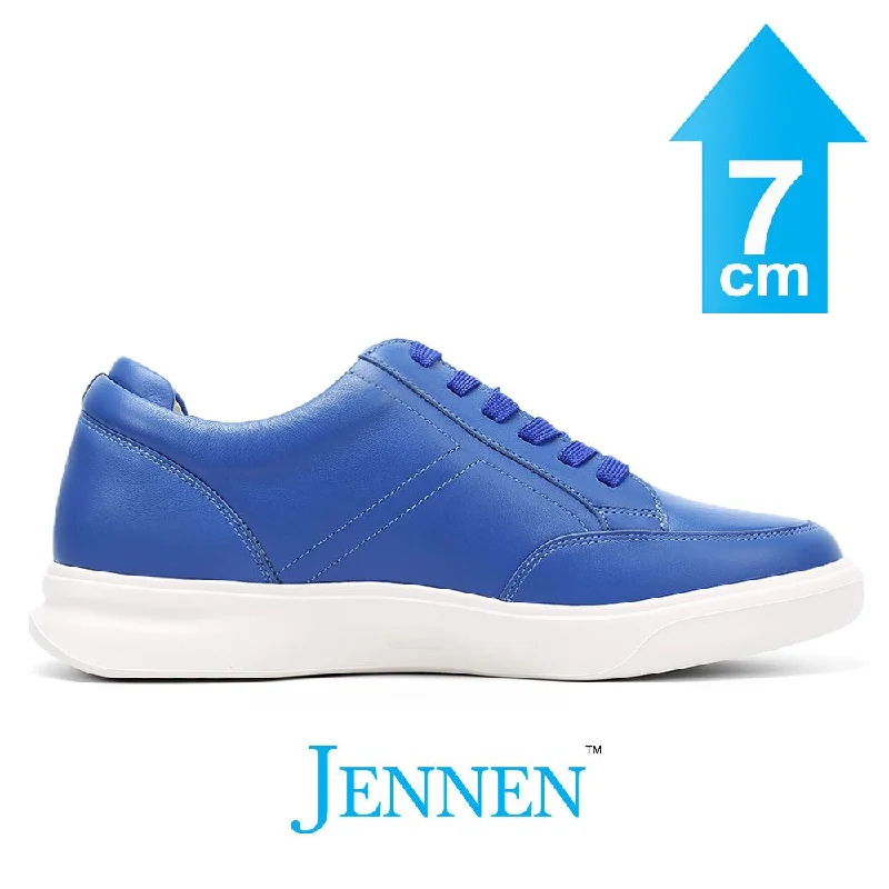 Men's casual shoes with a thick sole for added height Mr. Federer 7cm | 2.8 inches Blue Sporty Elevated Sneakers Men's casual shoes with a thick sole for added height Mr. Federer 7cm | 2.8 inches Blue Sporty Elevated Sneakers