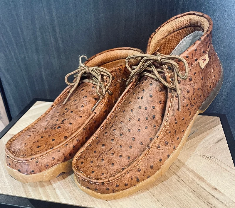 Men's casual shoes with a soft insole for cushioning Twisted X Ostrich Print Original Driving Moc Men's casual shoes with a soft insole for cushioning Twisted X Ostrich Print Original Driving Moc