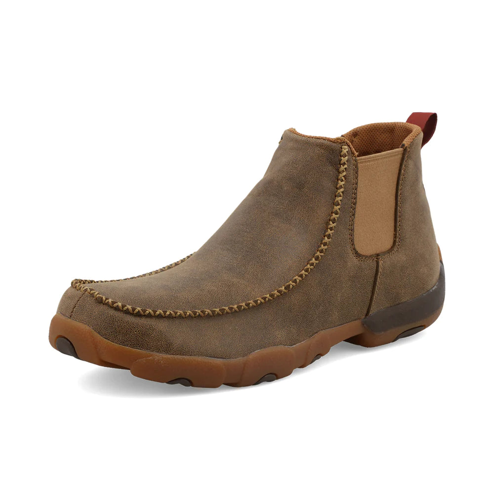 Men's casual shoes with a padded heel for comfort Twisted X 4" Chelsea Driving Moc