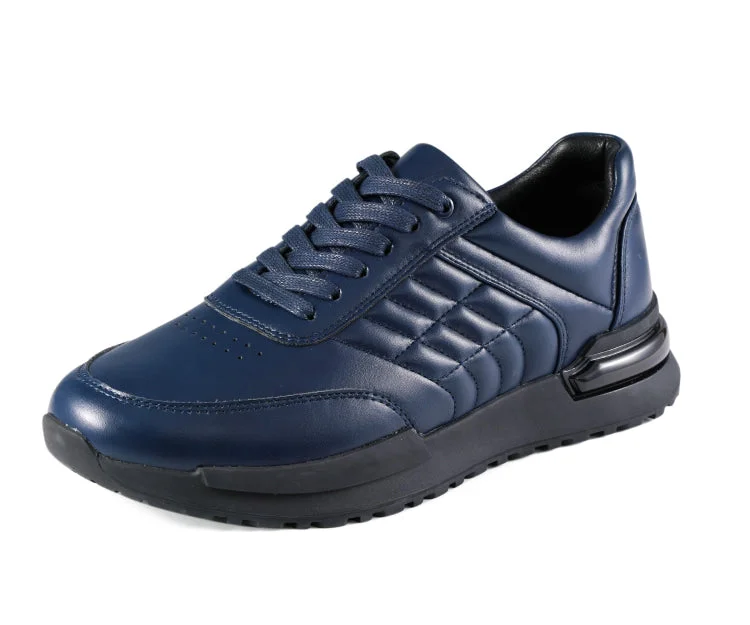 Men's casual shoes with a padded heel for comfort Huxley Navy