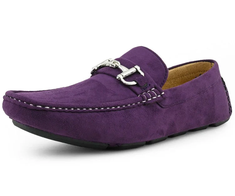 Men's casual shoes with a padded heel for comfort Walken Purple