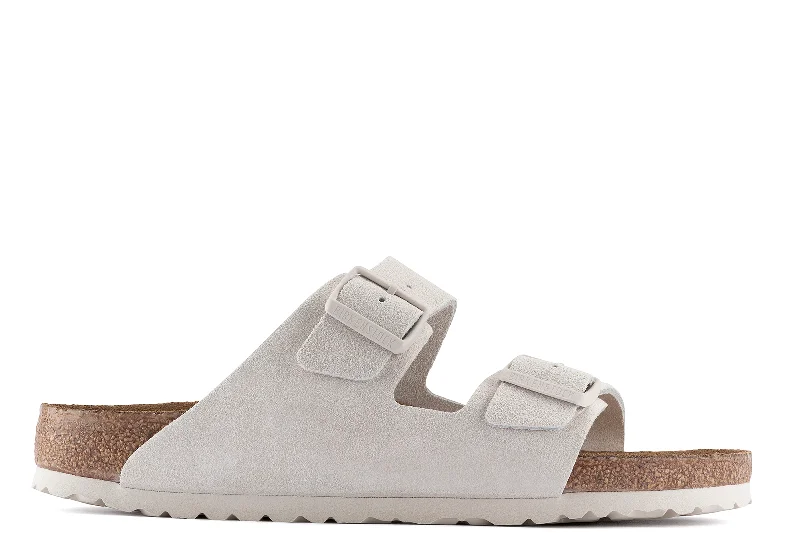Men's casual shoes with a thick sole for added height BIRKENSTOCK - ARIZONA - NARROW - SUEDE NUBUCK LEATHER - SOFT FOOTBED Men's casual shoes with a thick sole for added height BIRKENSTOCK - ARIZONA - NARROW - SUEDE NUBUCK LEATHER - SOFT FOOTBED