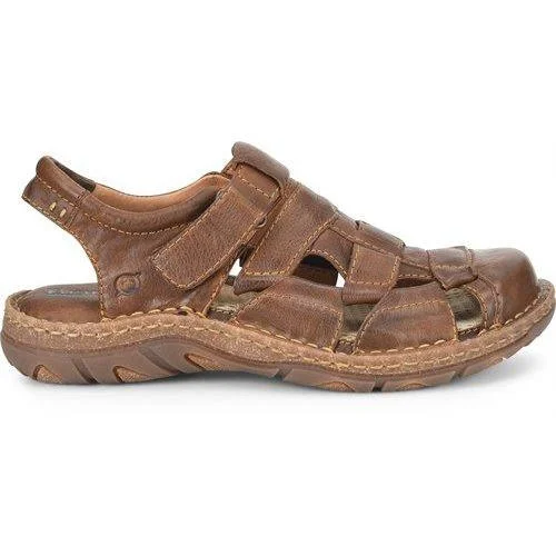 Men's leather sandals with an adjustable strapBORN CABOT III - FINAL SALE!