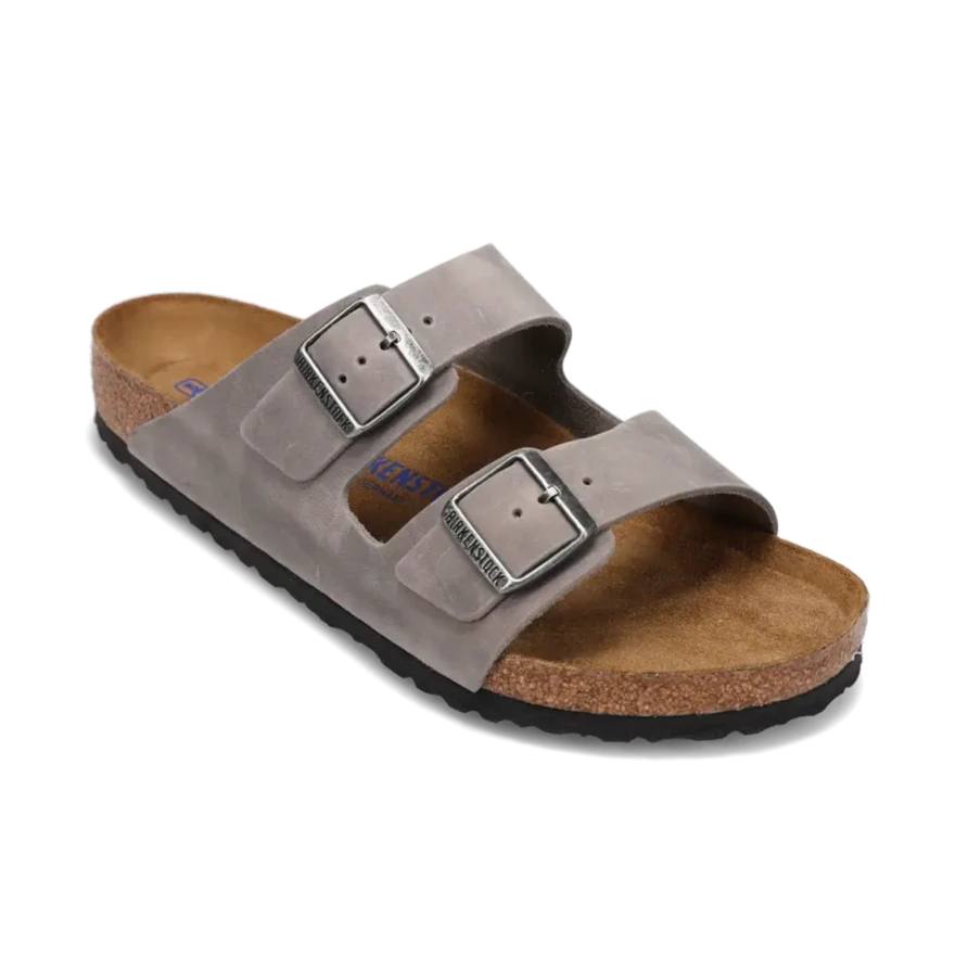 Men's sandals with a durable outer soleMen's Arizona Soft Footbed Iron Oiled Leather Men's sandals with a durable outer soleMen's Arizona Soft Footbed Iron Oiled Leather