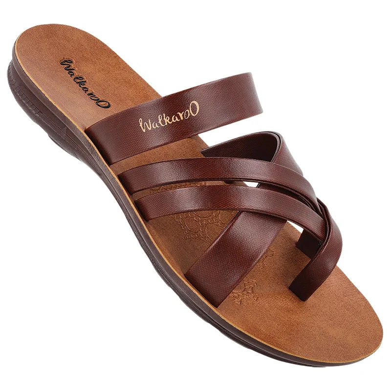 Flip - flop style men's sandals for beach wearMen's Daily Wear Sandals - W5687 Tuscan Brown Flip - flop style men's sandals for beach wearMen's Daily Wear Sandals - W5687 Tuscan Brown