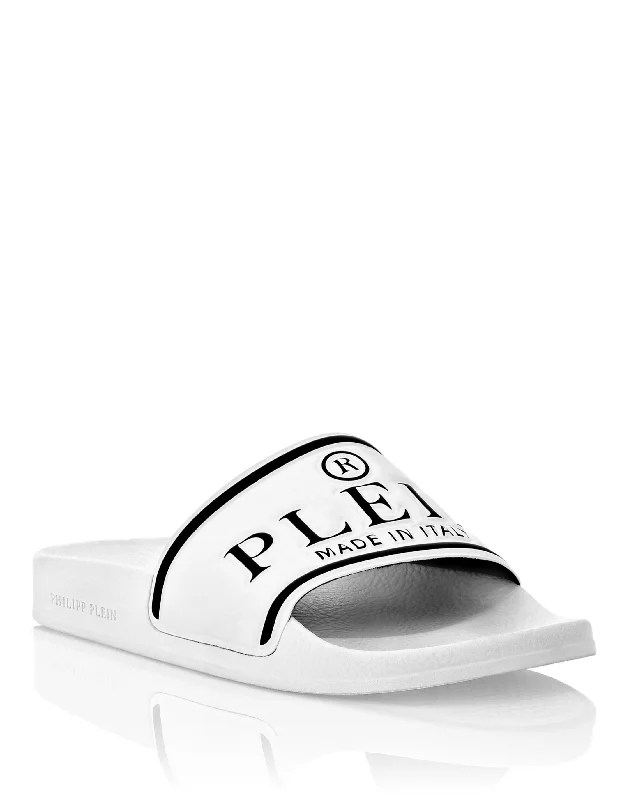 Flip - flop style men's sandals for beach wearSliders Iconic Plein