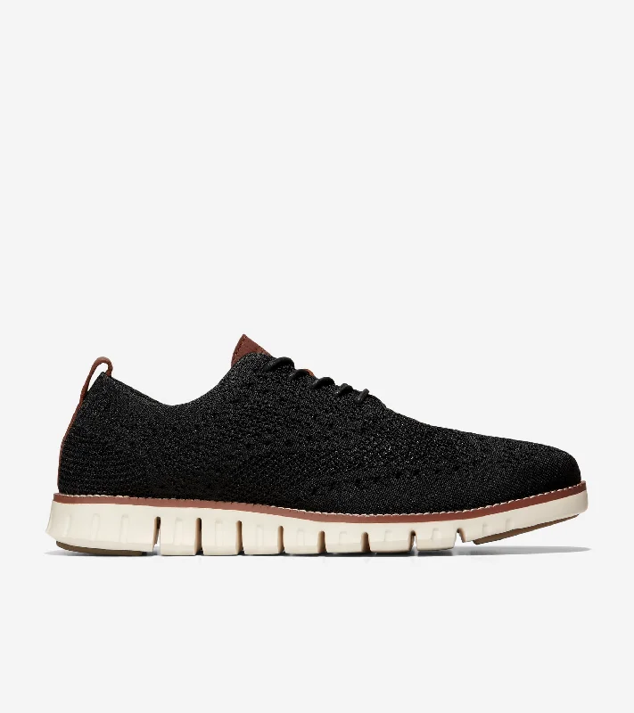 Men's Oxford shoes with a double - buckle strapMen's ZERØGRAND Wingtip Oxfords