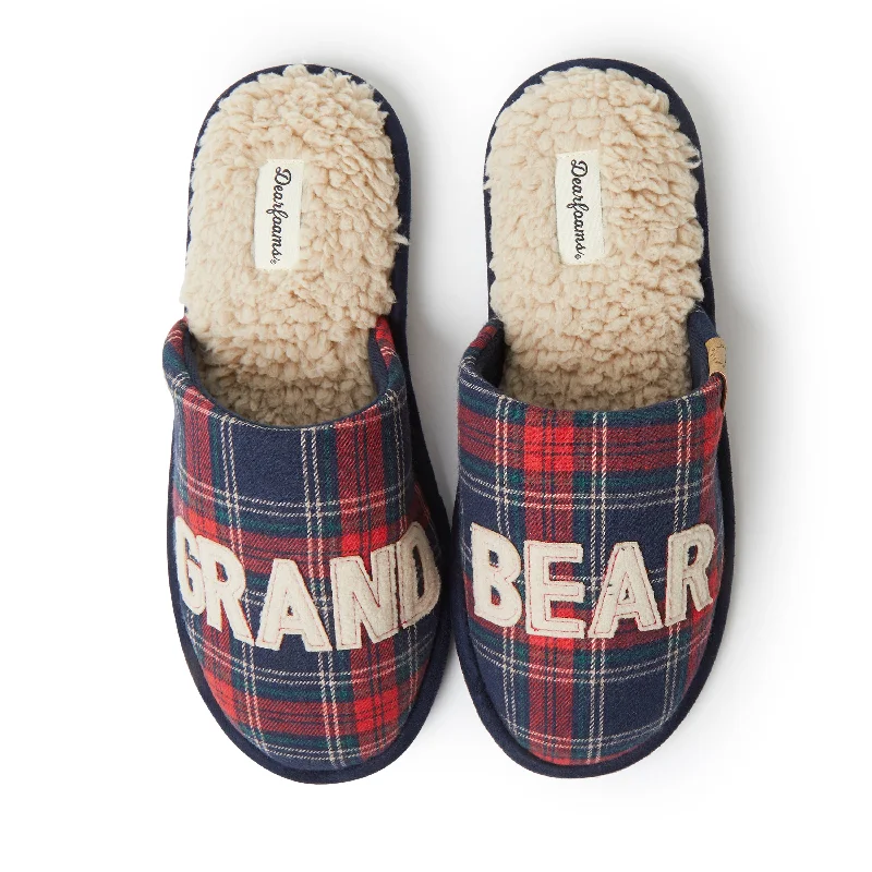 Men's slippers with a shock - absorbing midsoleDearfoams Men's Carson Grand Bear Scuff Slipper Men's slippers with a shock - absorbing midsoleDearfoams Men's Carson Grand Bear Scuff Slipper