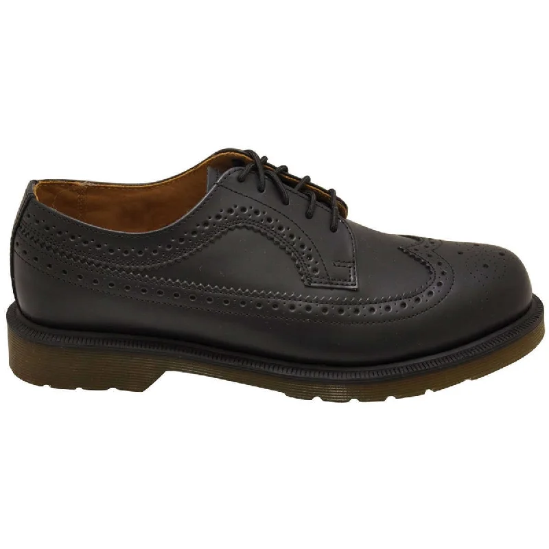 Men's casual shoes with a floral print for a unique style3989 Smooth Leather Unisex Brogue Shoes