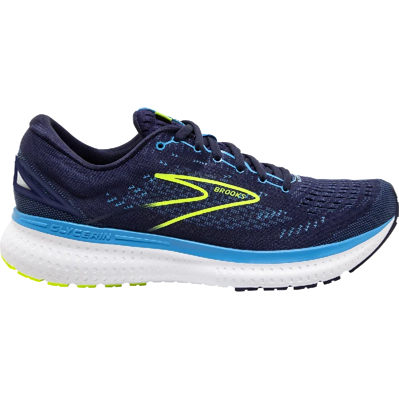 Reflective men's running shoes for low - light visibilityMen's Glycerin 19