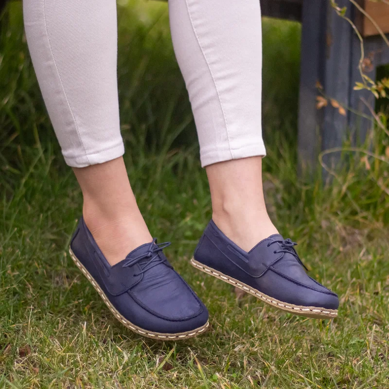 Men's barefoot shoes with a quick - drying feature for water activitiesNavy Blue Women's Leather Earthing Barefoot Shoes Men's barefoot shoes with a quick - drying feature for water activitiesNavy Blue Women's Leather Earthing Barefoot Shoes