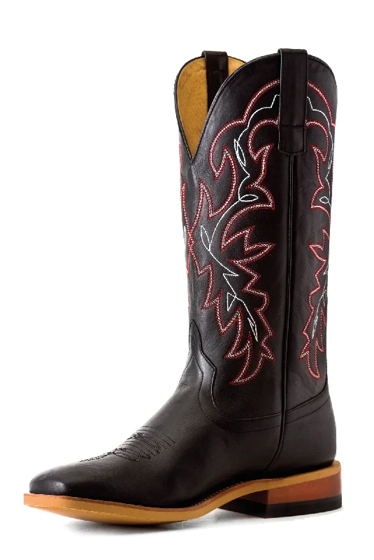 Men's cowboy boots with a silver - toned buckleHorse Power by Anderson Bean Mens Black Magic Leather Cowboy Boots Men's cowboy boots with a silver - toned buckleHorse Power by Anderson Bean Mens Black Magic Leather Cowboy Boots