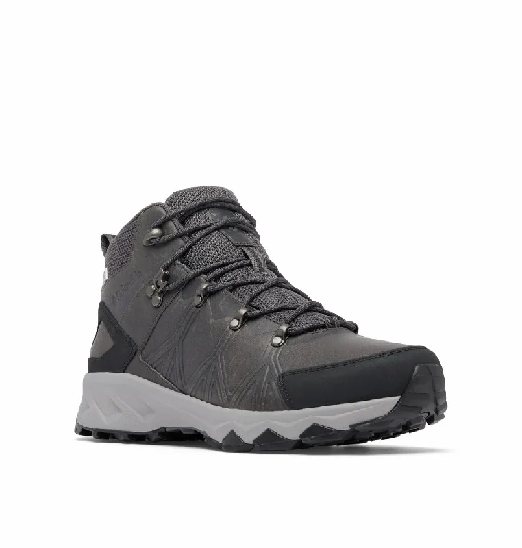 Leather and fabric men's hiking boots for breathabilityPeakfreak™ II Mid Outdry™ Leather Hiking Boot - Grey Leather and fabric men's hiking boots for breathabilityPeakfreak™ II Mid Outdry™ Leather Hiking Boot - Grey