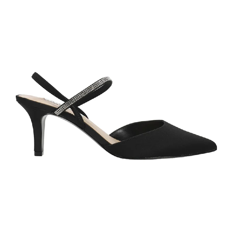 Men's formal shoes in a black or brown leatherBillie Rhinestone Pointed Toe Slingback Wedding Pumps Men's formal shoes in a black or brown leatherBillie Rhinestone Pointed Toe Slingback Wedding Pumps